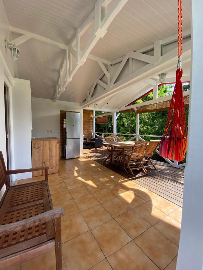 Grand Bungalow Avec Piscine Et Vue Mer Bouillante Exterior foto